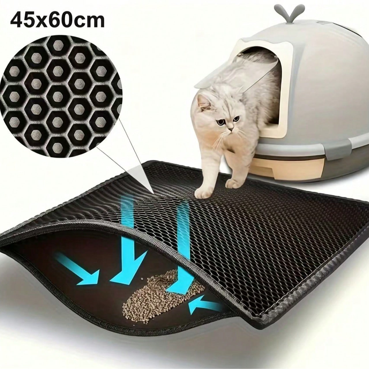 Cat Litter Mat - Tappetino per lettiera per gatti a